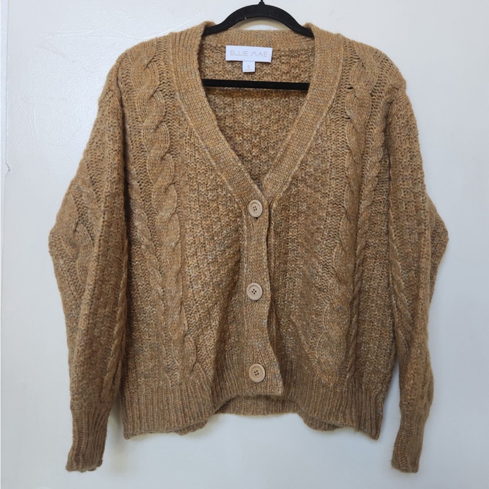 Ellie Mae Lucy Cardigan Alpaca Wool Sweater size M